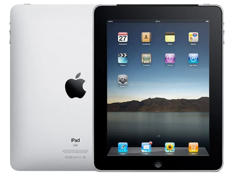 Apple iPad A1219 WiFi 16GB Zwart, iOS 5.1.1, 256MB en Cortex-A8 Apple A4